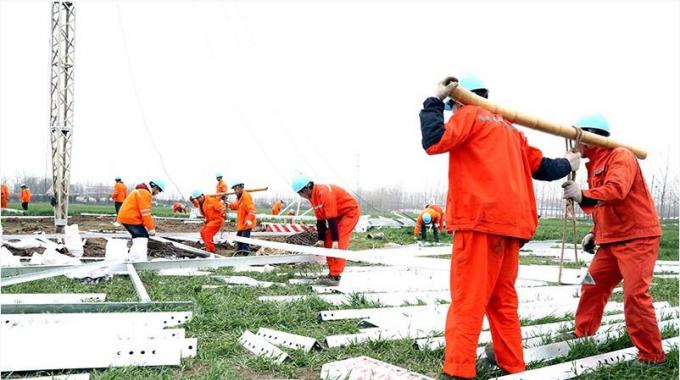 灌云厲蕩-灌南李集220千伏線(xiàn)路工程進(jìn)入全面組塔施工階段