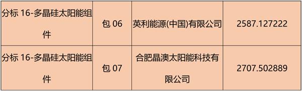 國網(wǎng)2018綜合能源服務(wù)項(xiàng)目招標(biāo)光伏組件、逆變器中標(biāo)名單
