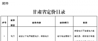 甘肅省定價(jià)目錄發(fā)布：涉及省級(jí)以下電網(wǎng)輸配電價(jià)、銷售電價(jià)