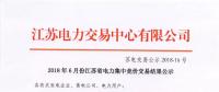 江蘇 | 2018年6月集中競(jìng)價(jià)交易結(jié)果：成交電量33.31億千瓦時(shí)！