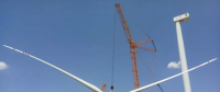 陸上風(fēng)電重器：三一重能第一臺(tái)3.4MW風(fēng)電機(jī)組順利完成吊裝！