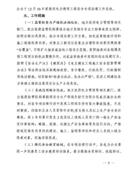 能源局：專項治理風(fēng)電、太陽能發(fā)電等發(fā)電建設(shè)工程和電網(wǎng)建設(shè)工程
