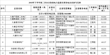 陜西省2018年下半年第二次電力直接交易:規(guī)模55.03億千瓦時(shí) 289家市場(chǎng)主體參與