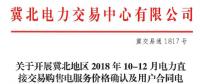 冀北開(kāi)展10-12月電力直接交易購(gòu)售電服務(wù)價(jià)格確認(rèn)及用戶合同電量填報(bào)