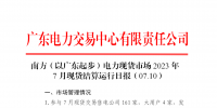 2023年7月10日南方(以廣東起步)電力現(xiàn)貨市場(chǎng)結(jié)算運(yùn)行日?qǐng)?bào)